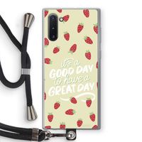 Don't forget to have a great day: Samsung Galaxy Note 10 Transparant Hoesje met koord