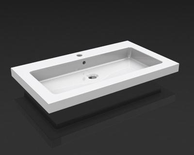 Wiesbaden keramische meubelwastafel 80x46 1 kr.gat Wiesbaden keramische meubelwastafel 80x46 1 kr.gat