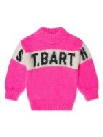 MC2 Saint Barth Kids pull en maille intarsia à col montant - Rose - thumbnail