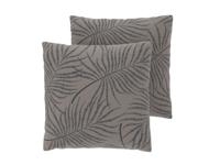 LIVARNO Set van 2 satijnen kussenslopen 50 x 60 cm (Palmbladeren)