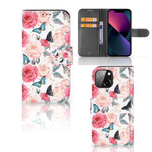 iPhone 13 Mini Hoesje Butterfly Roses