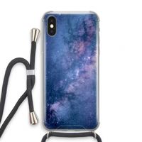 Nebula: iPhone XS Transparant Hoesje met koord