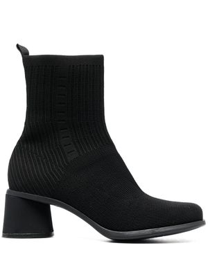 Camper bottines Kiara à bout carré 65 mm - Noir