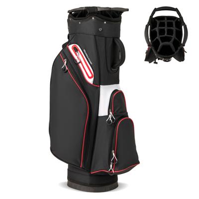Golfbag Lichtgewicht Golfkar tas met 14 Vakken Waterafstotende Golftas Zwart