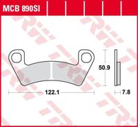TRW Remblokken, en remschoenen voor de moto, MCB890SI Sinter offroad