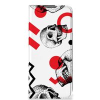 Mobiel BookCase OnePlus Nord CE 2 5G Skull Red