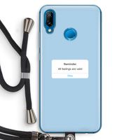 Reminder: Huawei P20 Lite Transparant Hoesje met koord