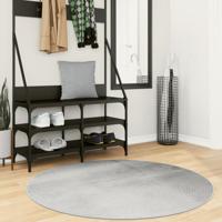 VidaXL Vloerkleed iza laagpolig scandinavisch ø 120 cm grijs VidaXL Vloerkleed iza laagpolig scandinavisch ø 120 cm grijs