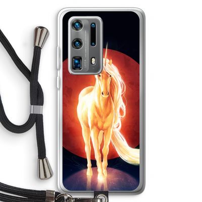 Last Unicorn: Huawei P40 Pro Plus Transparant Hoesje met koord