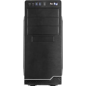 Inter-Tech IT-5916 incl SL-500 tower behuizing 2x USB-A 3.2 (5 Gbit/s), 2x Audio, incl. 500W voeding