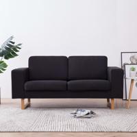 Tweezitsbank stof zwart