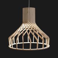 Nowodvorski Houten hanglamp Bio Ø 37,5 cm 1x GU10 6333