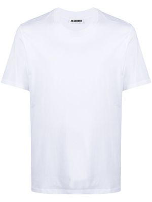 Jil Sander t-shirt à col ras-de-cou - Blanc