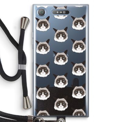 It's a Purrr Case: Sony Xperia XZ1 Transparant Hoesje met koord