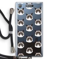 It's a Purrr Case: Sony Xperia XZ1 Transparant Hoesje met koord
