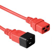 ACT AK5088 230V Stroomkabel C19/C20 Rood - 60 cm