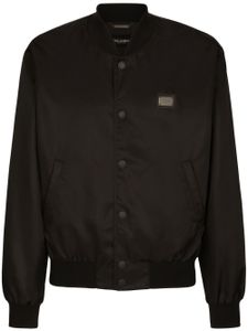 Dolce & Gabbana veste bomber DG Essentials à plaque logo - Noir