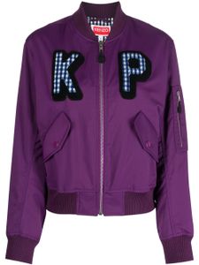 Kenzo veste bomber à patch logo - Violet