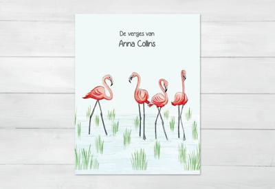 MyNameBook Roze Flamingo