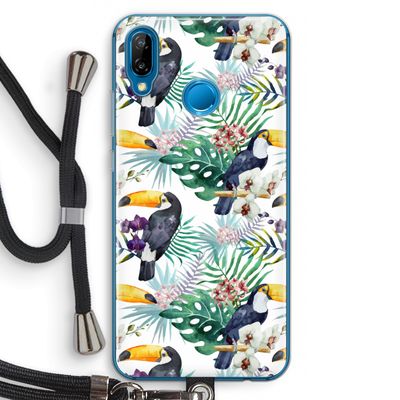 Tukans: Huawei P20 Lite Transparant Hoesje met koord