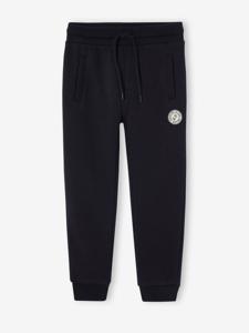 Joggingbroek van molton jongens zwart