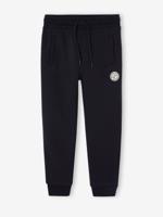 Joggingbroek van molton jongens zwart - thumbnail