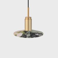 Anour Donya Onyx Solar Hanglamp - Gemixte kap - Geborsteld messing