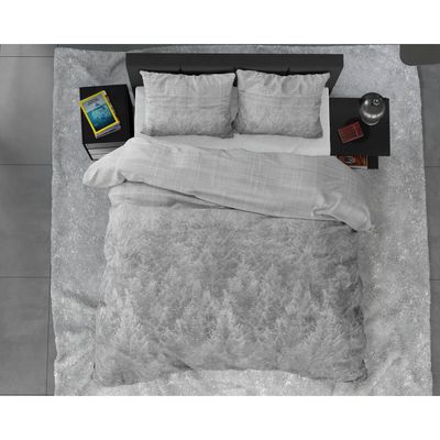 Dekbedovertrek - Noah - 100% Katoen Satijn - Heerlijk Zacht en Soepel - Met knoopsluiting, incl. kussenslopen - Grijs