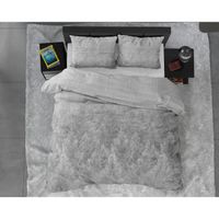 Dekbedovertrek - Noah - 100% Katoen Satijn - Heerlijk Zacht en Soepel - Met knoopsluiting, incl. kussenslopen - Grijs - thumbnail