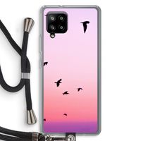 Fly away: Samsung Galaxy A42 5G Transparant Hoesje met koord Fly away: Samsung Galaxy A42 5G Transparant Hoesje met koord