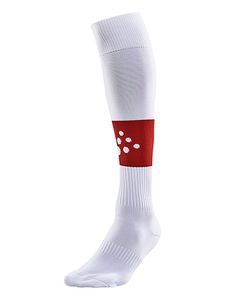 Craft 1905581 Squad Contrast Sock - White/Bright Red - 34/36
