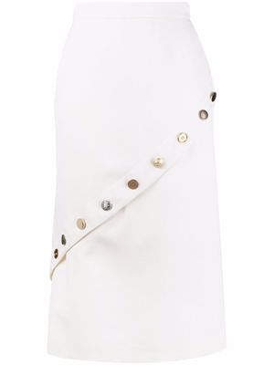 Alexander McQueen jupe à taille haute - Tons neutres