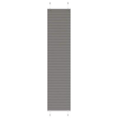 Pliss rolgordijn 40x200 cm stofbreedte 39,4 cm antraciet