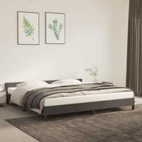 Bedframe zonder matras 200x200 cm fluweel donkergrijs