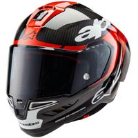 ALPINESTARS Supertech R10 Element, Integraalhelm, Zwart Carbon-Helder Rood-Wit