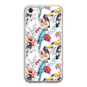 Bloemen tukan: iPhone 8 Transparant Hoesje