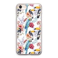 Bloemen tukan: iPhone 8 Transparant Hoesje