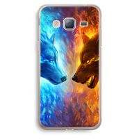 Fire & Ice: Samsung Galaxy J3 (2016) Transparant Hoesje