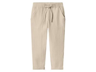 lupilu Mousseline kinder broek (Beige, 122/128)