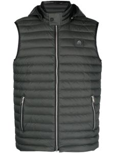 Moose Knuckles gilet zippé à capuche - Gris