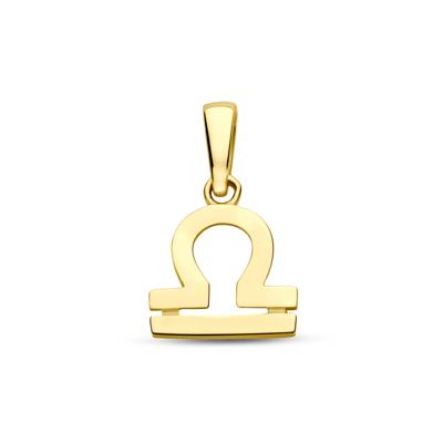 14k Geelgouden Hanger Sterrenbeeld Weegschaal - Per Stuk