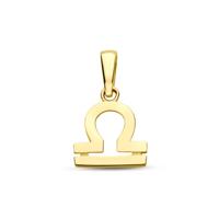 14k Geelgouden Hanger Sterrenbeeld Weegschaal - Per Stuk
