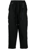 Mastermind Japan pantalon en coton mélangé à poches cargo - Noir