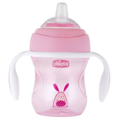 Chicco Drinkbeker Transition Cup Junior 200 Ml Siliconen Roze