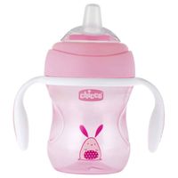 Chicco Drinkbeker Transition Cup Junior 200 Ml Siliconen Roze - thumbnail
