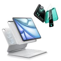 iPad Air 11" (M4, 2026) Bundle Rebound Magnet-Tastaturhülle 360° & Displayschutz-DE Layout-White