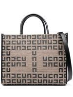 Elisabetta Franchi sac cabas à motif monogrammé en jacquard - Noir