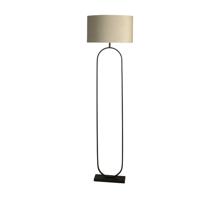 Searchlight VloerlampModish zwart met taupe kap - EU95101TA