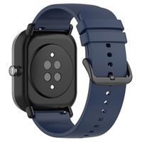 Universele Smartwatch Siliconen Band - 22mm - Donkerblauw