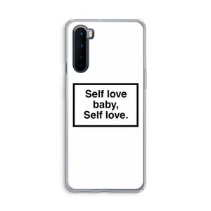 Self love: OnePlus Nord Transparant Hoesje